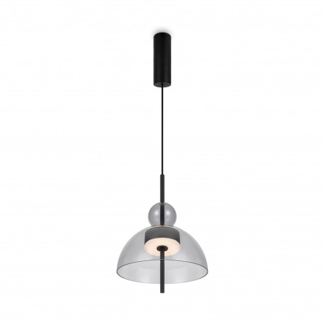 Maytoni Bangkok Lampa Wisząca Designerska Szklana LED 12W 1200lm 3000K Czarny MOD185PL-L11B3K1