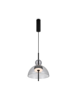 Maytoni Bangkok Designer Glass Pendant Lamp LED 12W 1200lm 3000K Black MOD185PL-L11B3K1