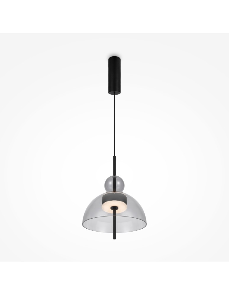 Designer pendant lamps - Maytoni Bangkok Designer Glass Pendant Lamp LED 12W 1200lm 3000K Black MOD185PL-L11B3K1 - product kolory-swiatla.pl 4