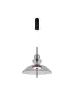 Maytoni Bangkok Designer Glass Pendant Lamp LED 12W 1200lm 3000K Black MOD185PL-L11B3K3.