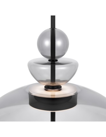 Maytoni Bangkok Designer Glass Pendant Lamp LED 12W 1200lm 3000K Black MOD185PL-L11B3K3. - product 2