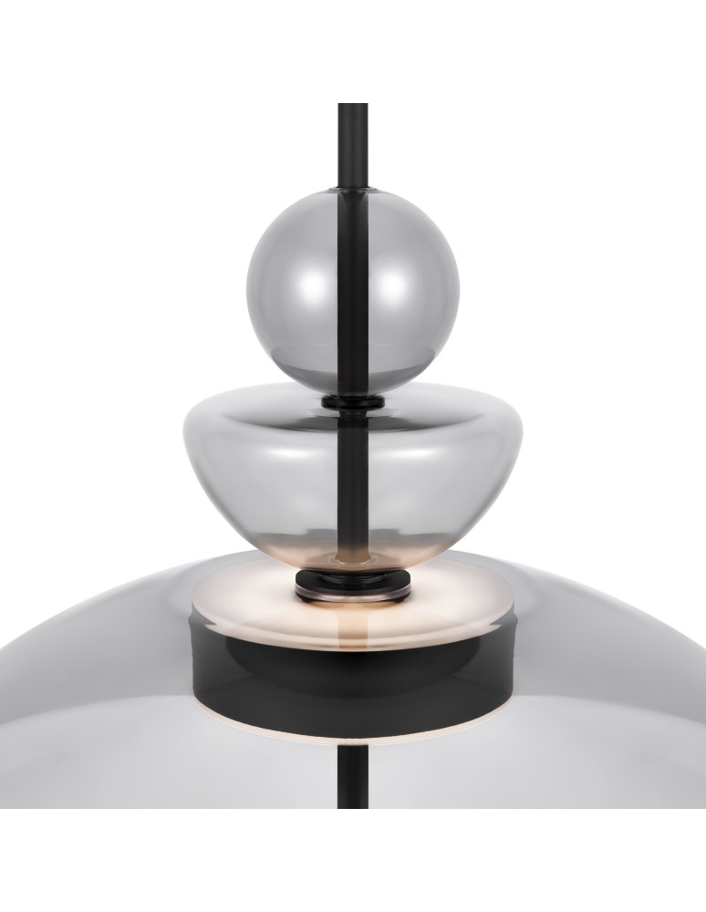 Designer pendant lamps - Maytoni Bangkok Designer Glass Pendant Lamp LED 12W 1200lm 3000K Black MOD185PL-L11B3K3. - product kolory-swiatla.pl 2
