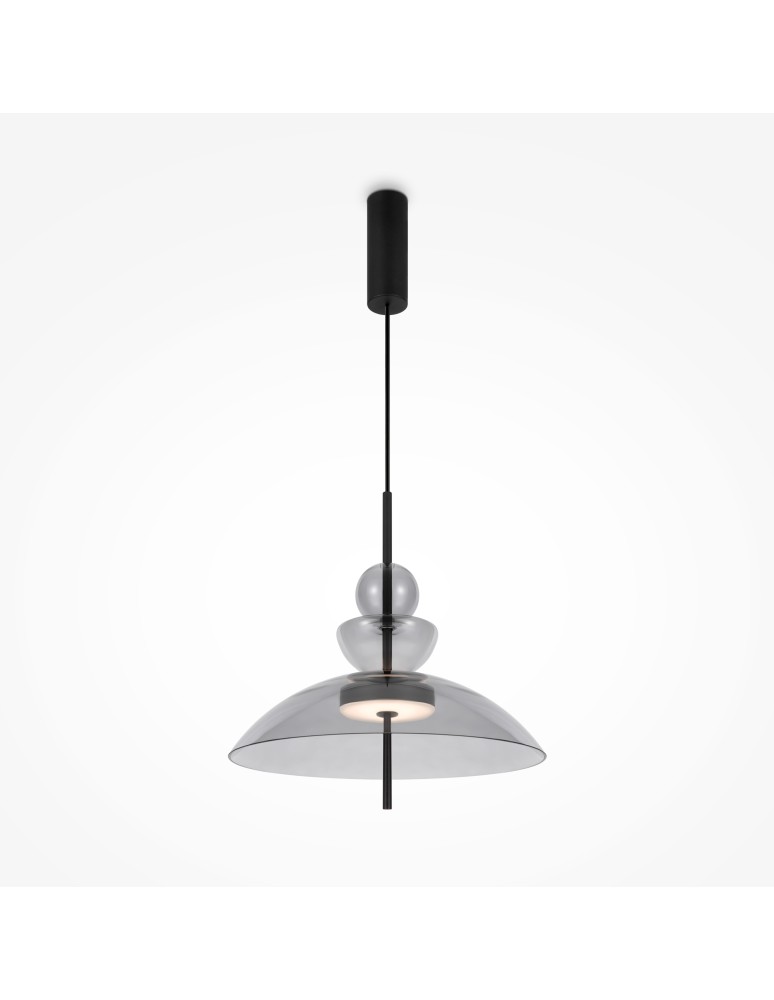 Designer pendant lamps - Maytoni Bangkok Designer Glass Pendant Lamp LED 12W 1200lm 3000K Black MOD185PL-L11B3K3. - product kolory-swiatla.pl 4