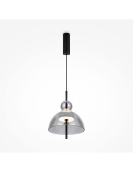 Maytoni Bangkok Designer Glass Pendant Lamp LED 12W 1200lm 3000K Black MOD185PL-L6B3K4