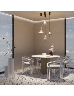 Maytoni Bangkok Designer Glass Pendant Lamp LED 12W 1200lm 3000K Black MOD185PL-L6B3K4 - product 2