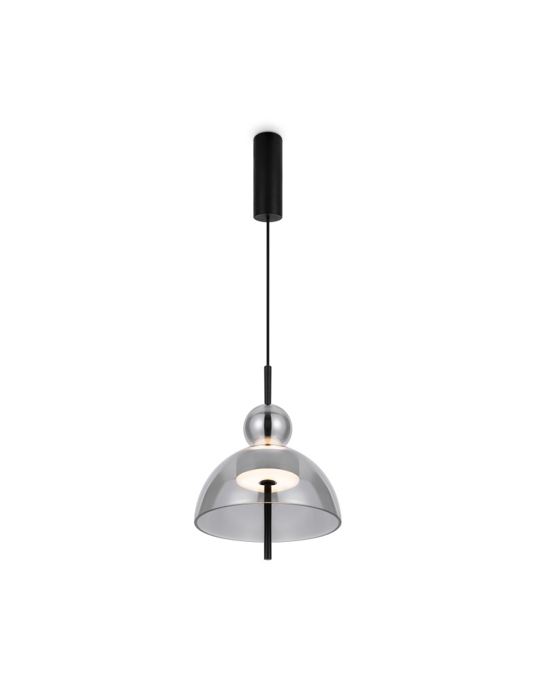 Designer pendant lamps - Maytoni Bangkok Designer Glass Pendant Lamp LED 12W 1200lm 3000K Black MOD185PL-L6B3K4 - product kolory-swiatla.pl 3