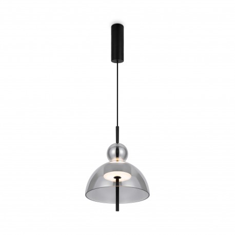 Maytoni Bangkok Lampa Wisząca Designerska Szklana LED 12W 1200lm 3000K Czarny MOD185PL-L6B3K4