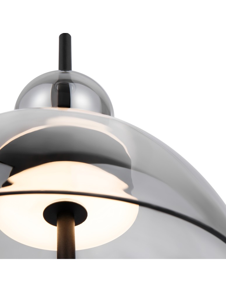 Designer pendant lamps - Maytoni Bangkok Designer Glass Pendant Lamp LED 12W 1200lm 3000K Black MOD185PL-L6B3K4 - product kolory-swiatla.pl 4