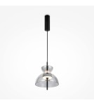 Designer pendant lamps - Maytoni Bangkok Designer Glass Pendant Lamp LED 12W 1200lm 3000K Black MOD185PL-L6B3K5. - product 1