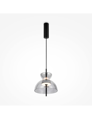 Maytoni Bangkok Designer Glass Pendant Lamp LED 12W 1200lm 3000K Black MOD185PL-L6B3K5.