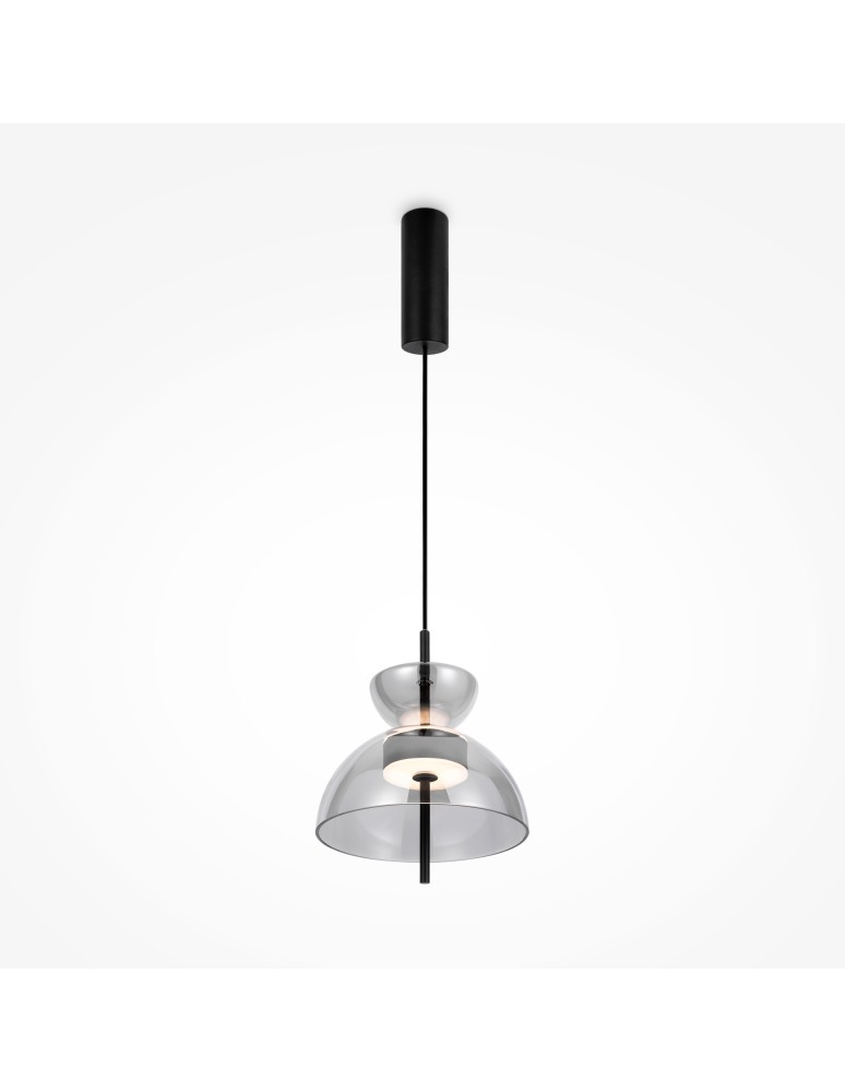 Designer pendant lamps - Maytoni Bangkok Designer Glass Pendant Lamp LED 12W 1200lm 3000K Black MOD185PL-L6B3K5. - product kolory-swiatla.pl 1