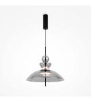 Designer pendant lamps - Maytoni Bangkok Designer Glass Pendant Lamp LED 12W 1200lm 3000K Black MOD185PL-L6B3K6 - product 1