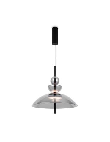 Maytoni Bangkok Designer Glass Pendant Lamp LED 12W 1200lm 3000K Black MOD185PL-L6B3K6 - product 2