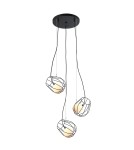 Triple pendant lamps - ITALUX Melisa Black Pendant 3xG9 25W MDM-3942/3 BK - product 1