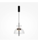 Designer pendant lamps - Maytoni Bangkok Designer Glass Pendant Lamp LED 12W 1200lm 3000K Black MOD185PL-L6B3K2 - product 1