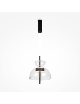 Maytoni Bangkok Designer Glass Pendant Lamp LED 12W 1200lm 3000K Black MOD185PL-L6B3K2