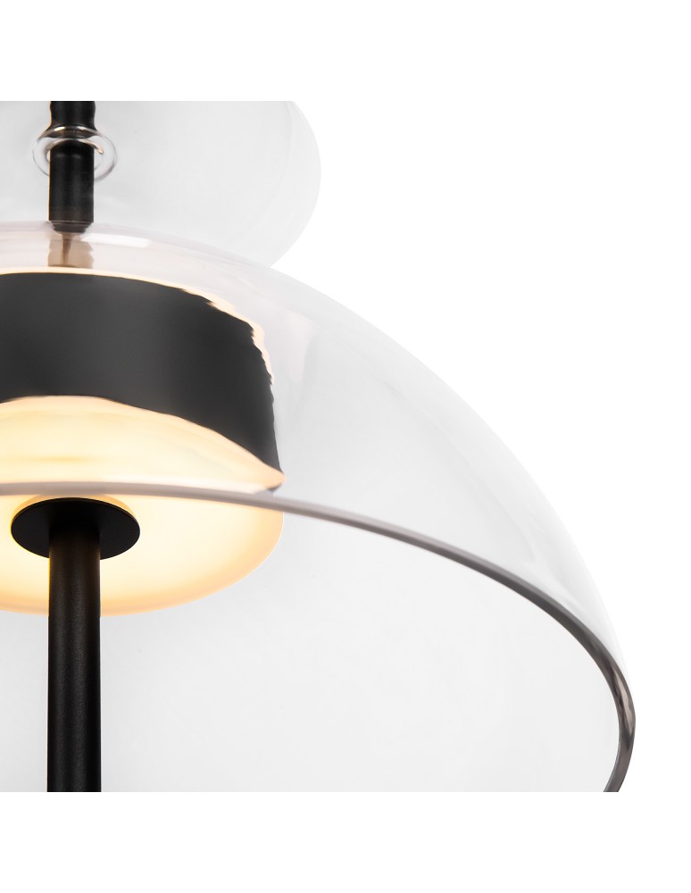Designer pendant lamps - Maytoni Bangkok Designer Glass Pendant Lamp LED 12W 1200lm 3000K Black MOD185PL-L6B3K2 - product kolory-swiatla.pl 4