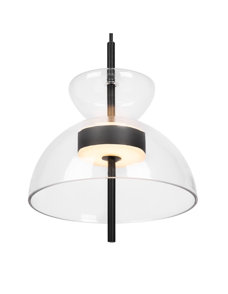 Designer pendant lamps - Maytoni Bangkok Designer Glass Pendant Lamp LED 12W 1200lm 3000K Black MOD185PL-L6B3K2 - product kolory-swiatla.pl 5