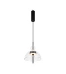 Designer pendant lamps - Maytoni Bangkok Designer Glass Pendant Lamp LED 12W 1200lm 3000K Black MOD185PL-L6B3K1 - product 1