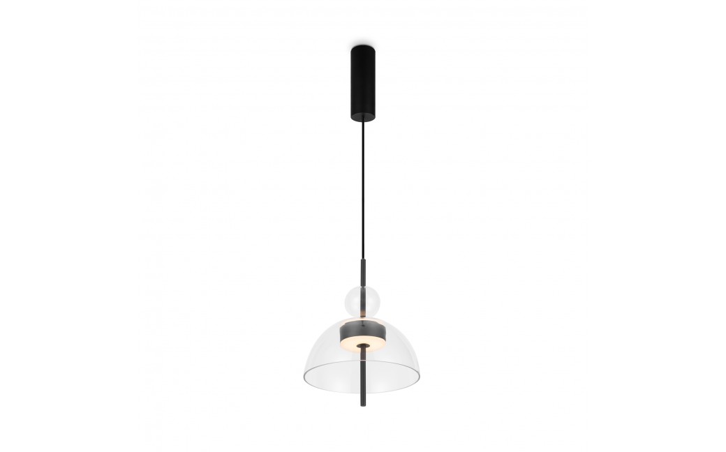 Maytoni Bangkok Lampa Wisząca Designerska Szklana LED 12W 1200lm 3000K Czarny MOD185PL-L6B3K1