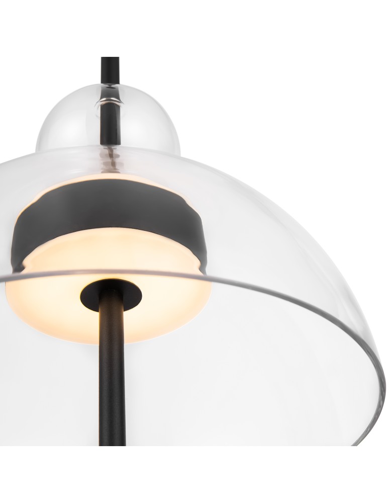 Designer pendant lamps - Maytoni Bangkok Designer Glass Pendant Lamp LED 12W 1200lm 3000K Black MOD185PL-L6B3K1 - product kolory-swiatla.pl 3