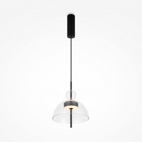 Maytoni Bangkok Lampa Wisząca Designerska Szklana LED 12W 1200lm 3000K Czarny MOD185PL-L6B3K1