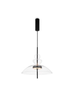 Maytoni Bangkok Designer Glass Pendant Lamp LED 12W 1200lm 3000K Black MOD185PL-L6B3K3.