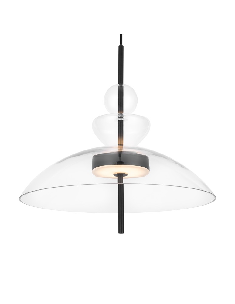 Designer pendant lamps - Maytoni Bangkok Designer Glass Pendant Lamp LED 12W 1200lm 3000K Black MOD185PL-L6B3K3. - product kolory-swiatla.pl 4