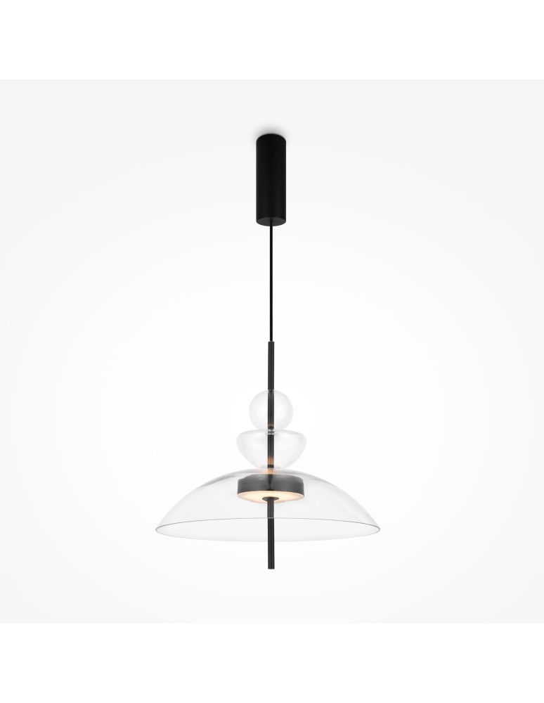 Designer pendant lamps - Maytoni Bangkok Designer Glass Pendant Lamp LED 12W 1200lm 3000K Black MOD185PL-L6B3K3. - product kolory-swiatla.pl 5