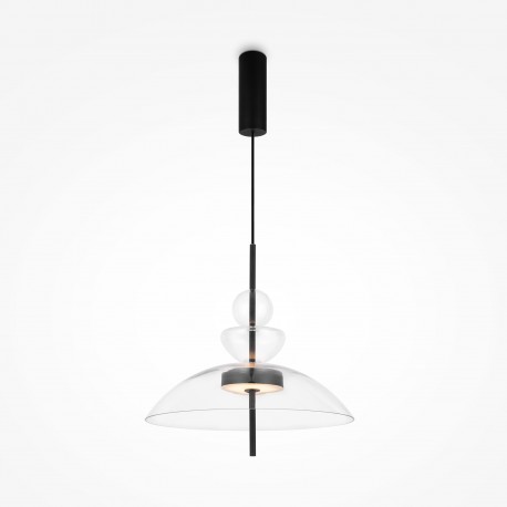 Maytoni Bangkok Lampa Wisząca Designerska Szklana LED 12W 1200lm 3000K Czarny MOD185PL-L6B3K3