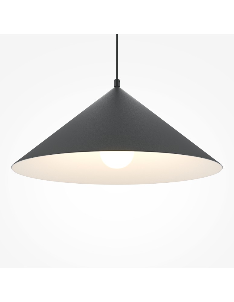 Pendant lamps - Maytoni Basic colors Cone Pendant Lamp 1xE27 40W Black MOD167PL-01B - product kolory-swiatla.pl 3