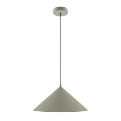 Maytoni Basic colors Lampa Wisząca Stożek 1xE27 40W Szary MOD167PL-01BG