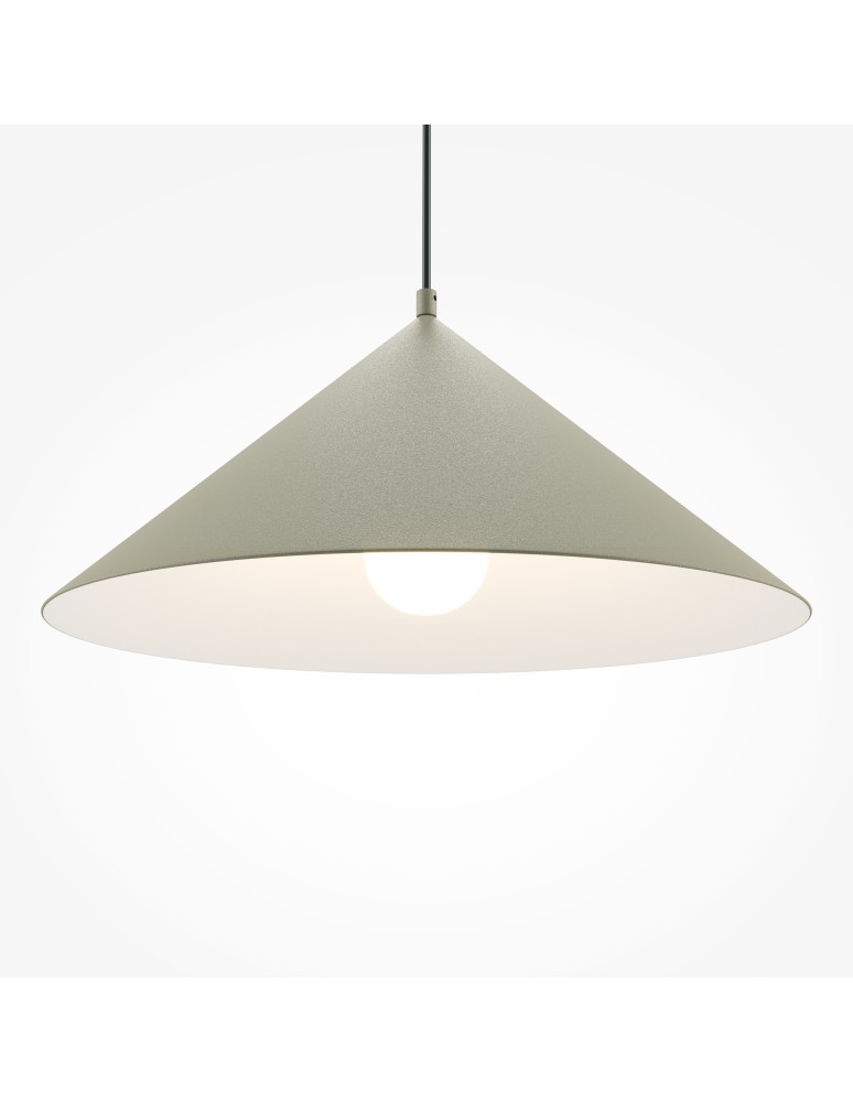 Pendant lamps - Maytoni Basic colors Cone Pendant Lamp 1xE27 40W Gray MOD167PL-01BG - product kolory-swiatla.pl 3