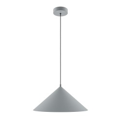 Maytoni Basic colors Lampa Wisząca Stożek 1xE27 40W Szary MOD167PL-01GR