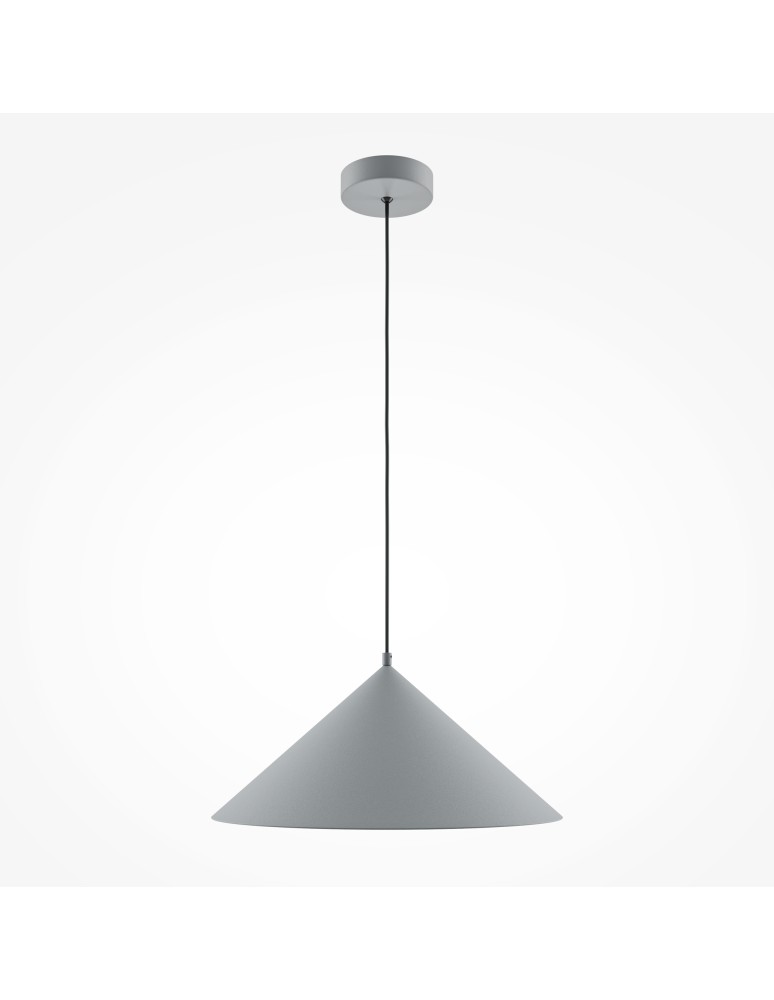 Pendant lamps - Maytoni Basic colors Cone Pendant Lamp 1xE27 40W Gray MOD167PL-01GR - product kolory-swiatla.pl 4