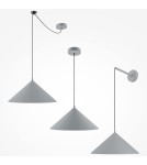 Pendant lamps - Maytoni Basic colors Cone Pendant Lamp 1xE27 40W Gray MOD167PL-01GR - product 6