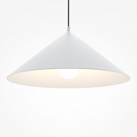 Maytoni Basic colors Lampa Wisząca Stożek 1xE27 40W Biały MOD167PL-01W