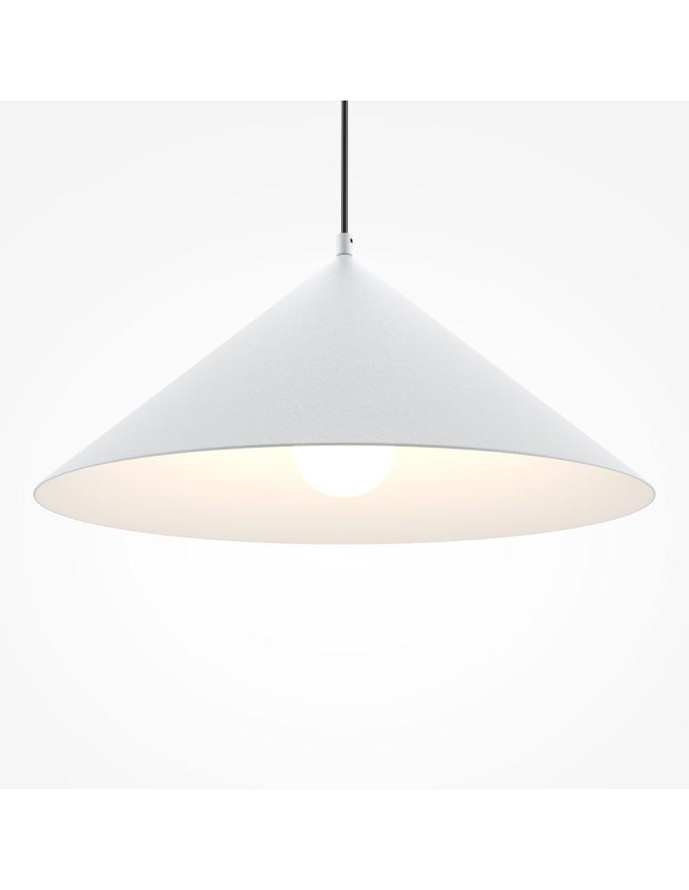Pendant lamps - Maytoni Basic colors Cone Pendant Lamp 1xE27 40W White MOD167PL-01W - product kolory-swiatla.pl 3