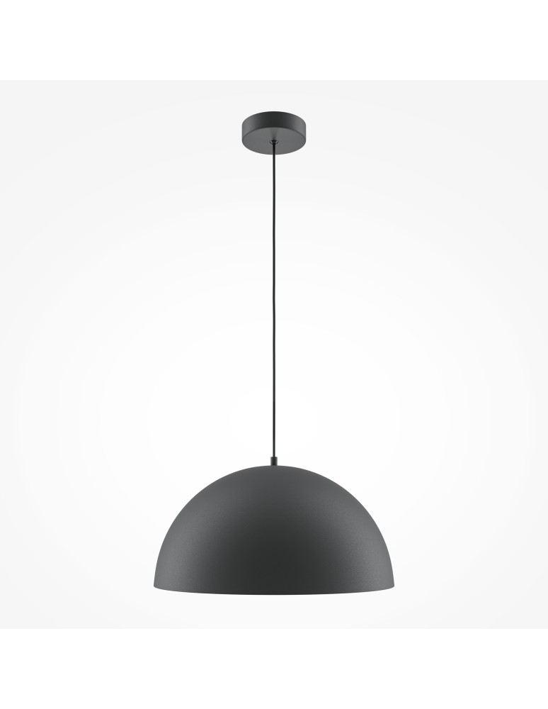 Pendant lamps - Maytoni Basic colors Hemispherical Pendant Lamp 1xE27 40W Black MOD168PL-01B - product kolory-swiatla.pl 1