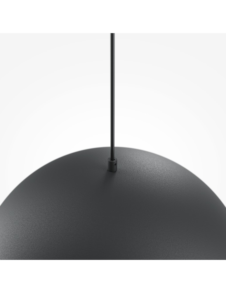Pendant lamps - Maytoni Basic colors Hemispherical Pendant Lamp 1xE27 40W Black MOD168PL-01B - product kolory-swiatla.pl 3