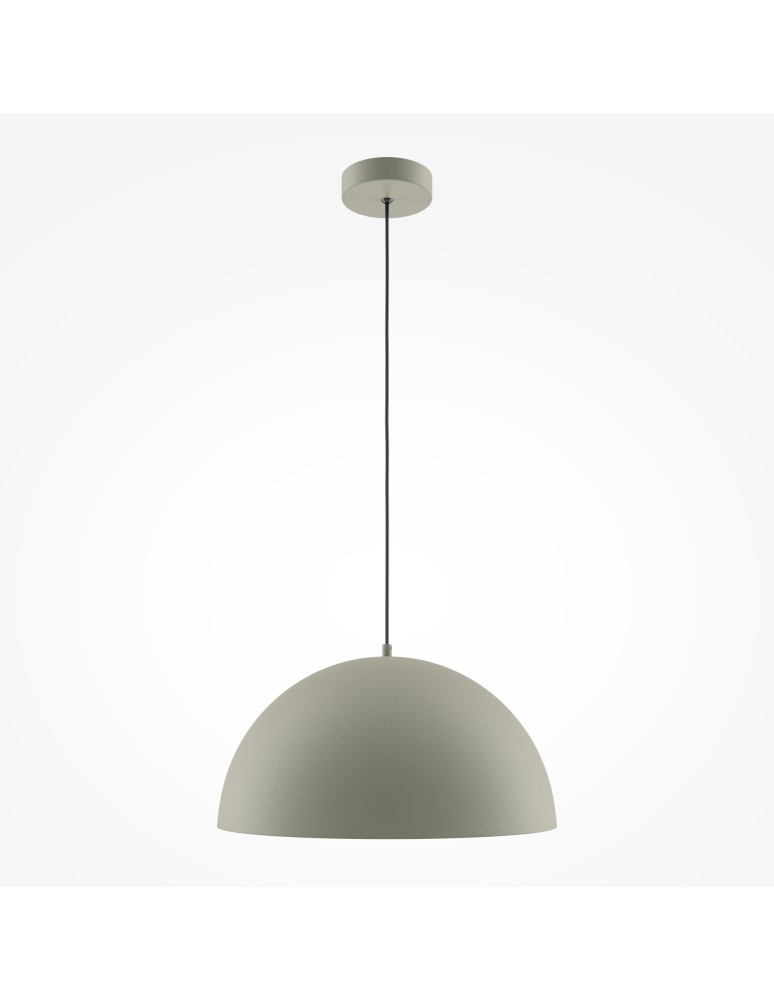 Pendant lamps - Maytoni Basic colors Hemispherical Pendant Lamp 1xE27 40W Grey MOD168PL-01BG - product kolory-swiatla.pl 1