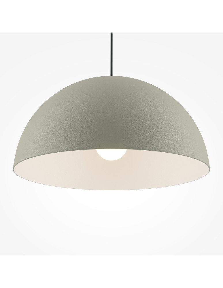 Pendant lamps - Maytoni Basic colors Hemispherical Pendant Lamp 1xE27 40W Grey MOD168PL-01BG - product kolory-swiatla.pl 4