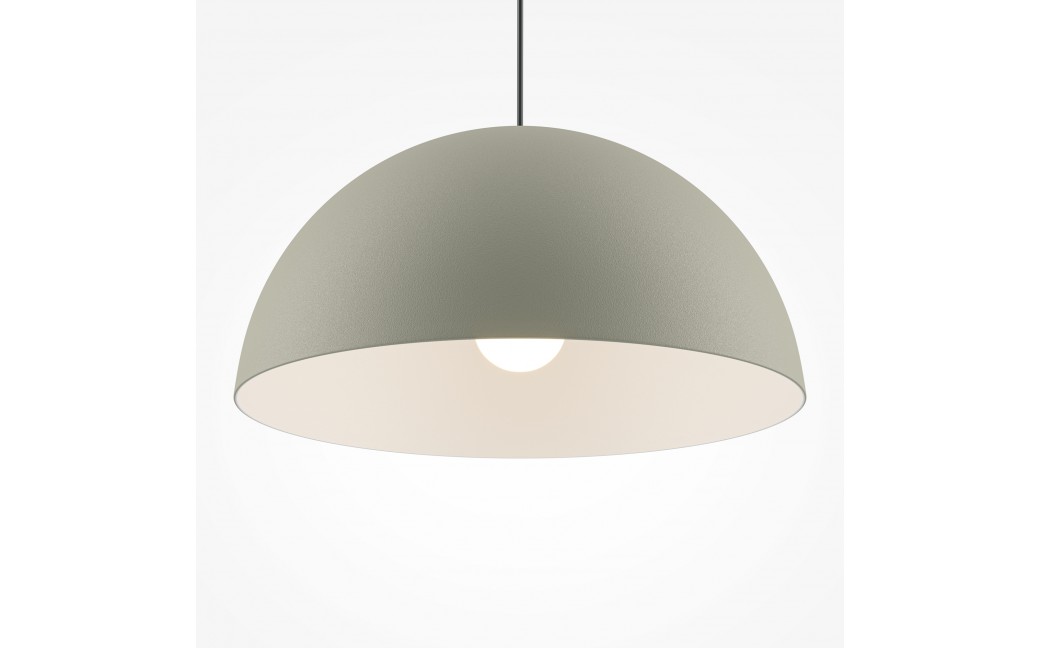 Maytoni Basic colors Lampa Wisząca Półkula 1xE27 40W Szary MOD168PL-01BG