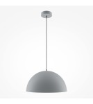 Pendant lamps - Maytoni Basic colors Hemispherical Pendant Lamp 1xE27 40W Gray MOD168PL-01GR - product 1