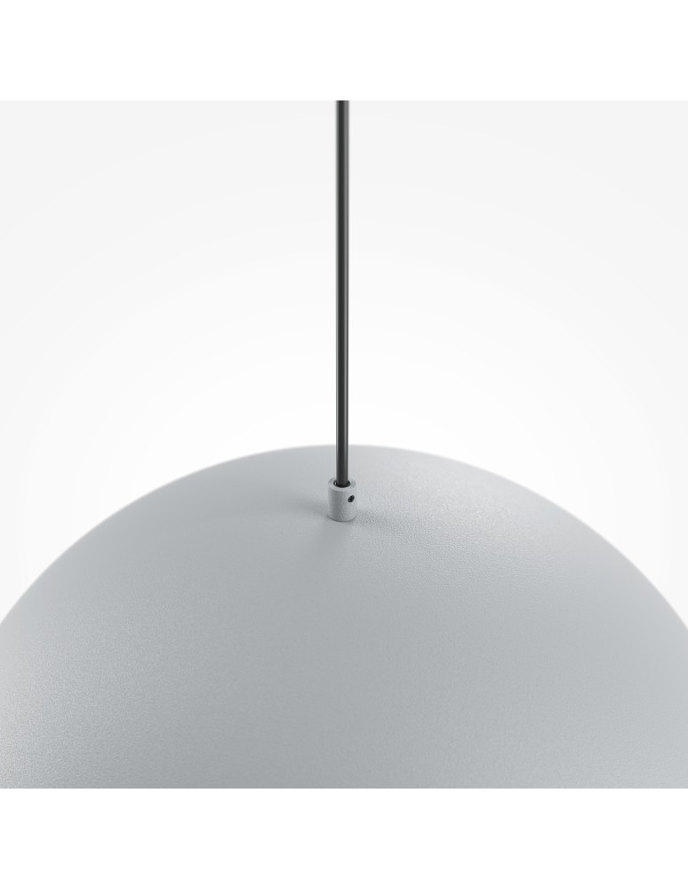 Pendant lamps - Maytoni Basic colors Hemispherical Pendant Lamp 1xE27 40W Gray MOD168PL-01GR - product kolory-swiatla.pl 3