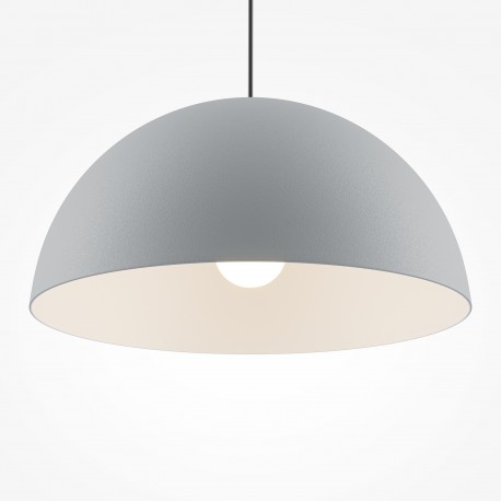 Maytoni Basic colors Lampa Wisząca Półkula 1xE27 40W Szary MOD168PL-01GR