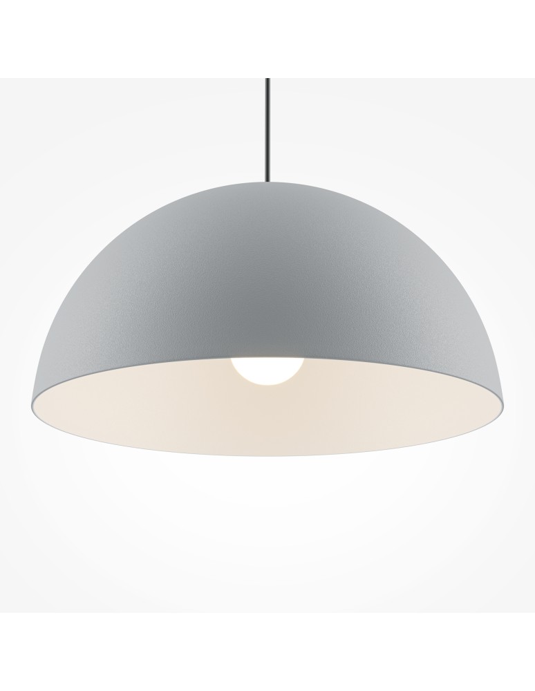 Pendant lamps - Maytoni Basic colors Hemispherical Pendant Lamp 1xE27 40W Gray MOD168PL-01GR - product kolory-swiatla.pl 4