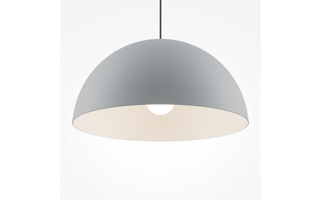 Maytoni Basic colors Lampa Wisząca Półkula 1xE27 40W Szary MOD168PL-01GR