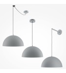 Pendant lamps - Maytoni Basic colors Hemispherical Pendant Lamp 1xE27 40W Gray MOD168PL-01GR - product 6