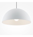 Pendant lamps - Maytoni Basic colors Hemisphere Pendant Lamp 1xE27 40W White MOD168PL-01W - product 3